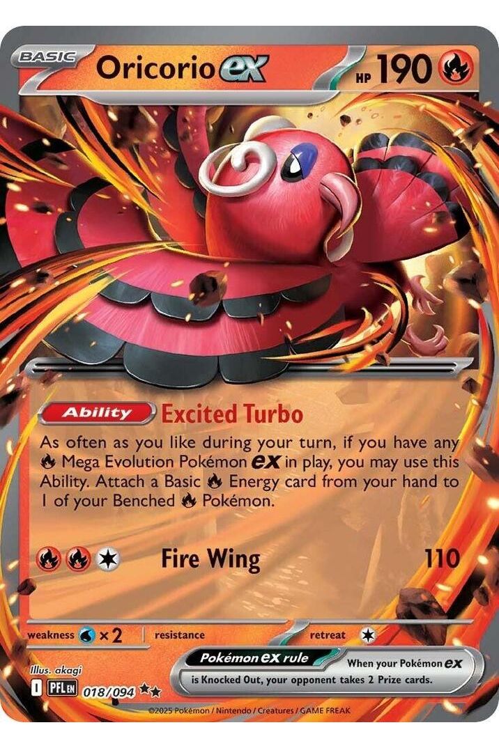Oricorio ex 018/094 - Holofoil ME02 Phantasmal Flames