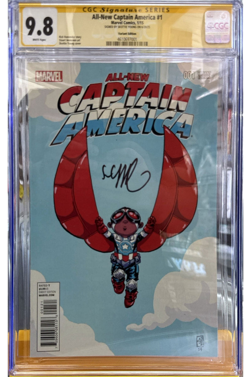 ALL NEW CAPTAIN AMERICA #1 | SIGNED SKOTTIE YOUNG CGC 9.8