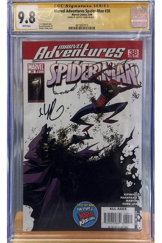 MARVEL ADVENTURES SPIDER-MAN #38 | RARE SIGNED SKOTTIE YOUNG CGC