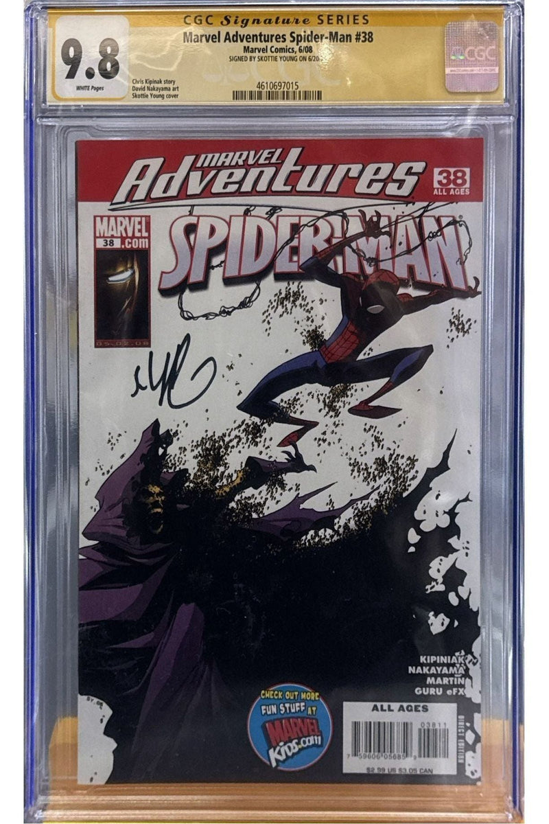 MARVEL ADVENTURES SPIDER-MAN #38 | RARE SIGNED SKOTTIE YOUNG CGC 9.8