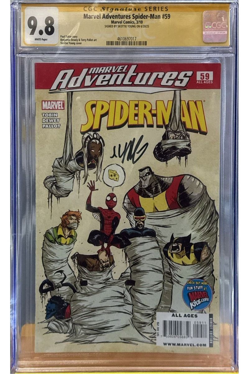 MARVEL ADVENTURES SPIDER-MAN #59 | RARE SIGNED SKOTTIE YOUNG CGC 9.8