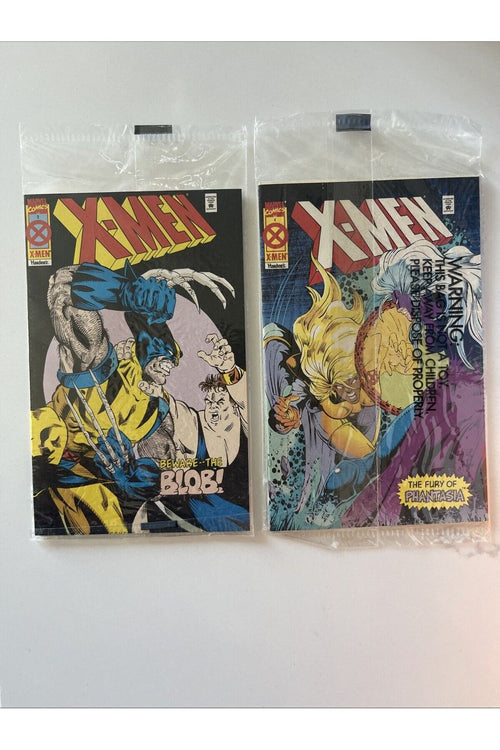 X-Men Time Gliders Hardee's 2 Sealed MINI-Comic 1995 Marvel Comics Vol. 1 #1-4