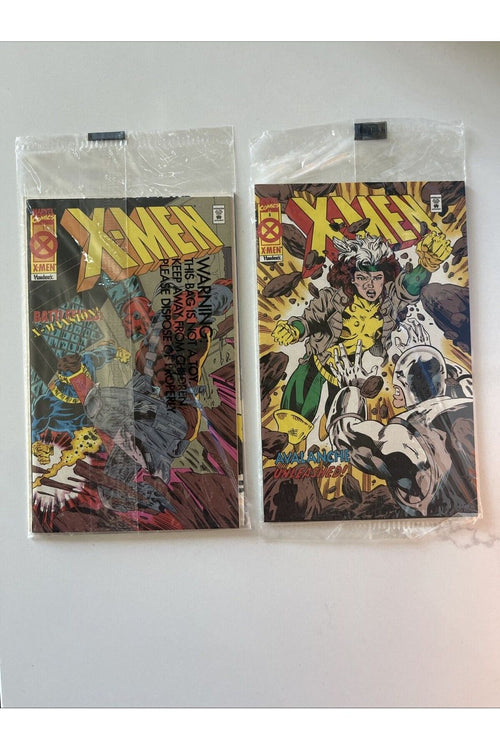 X-Men Time Gliders Hardee's 2 Sealed MINI-Comic 1995 Marvel Comics Vol. 1 #1-4