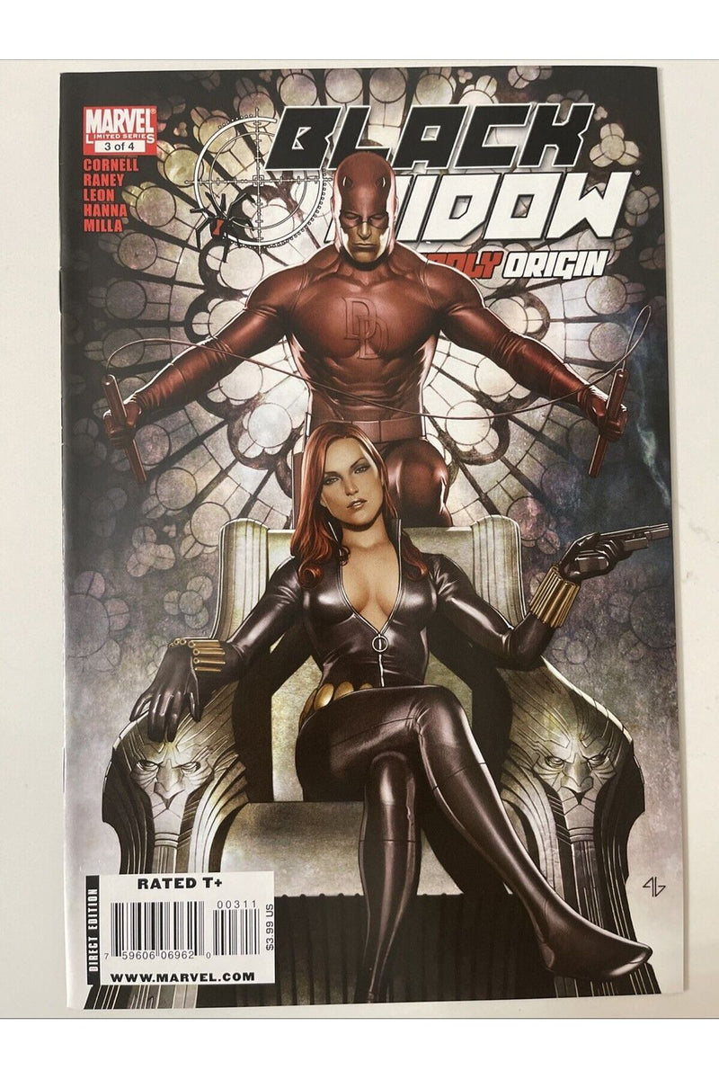 Black Widow: Deadly Origin #3 (Marvel Comics March 2010) HTF Adi Granov Cover