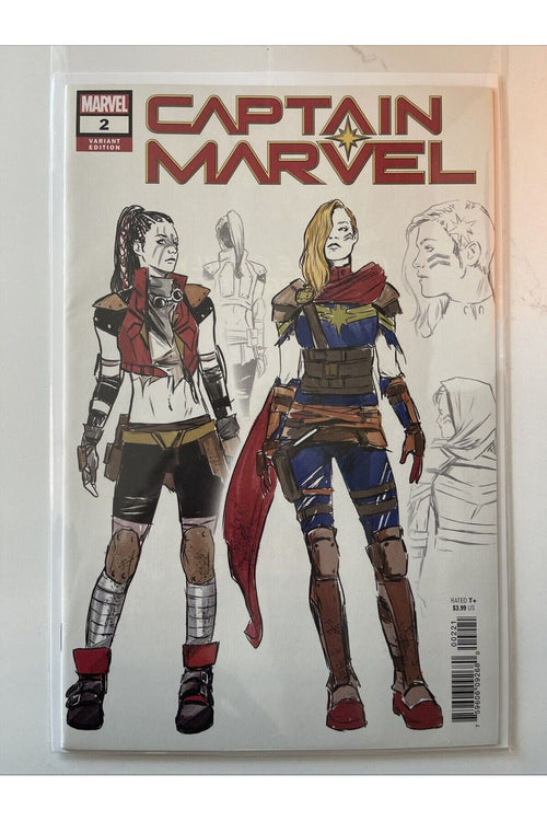 CAPTAIN MARVEL # 2 MARVEL COMICS April 2019 VARIANT ARTIST'S SKETCH COVER