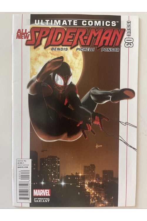 Rare Ultimate Comics All-New Spider-Man #3 2nd Printing Miles Morales Marvel MCU