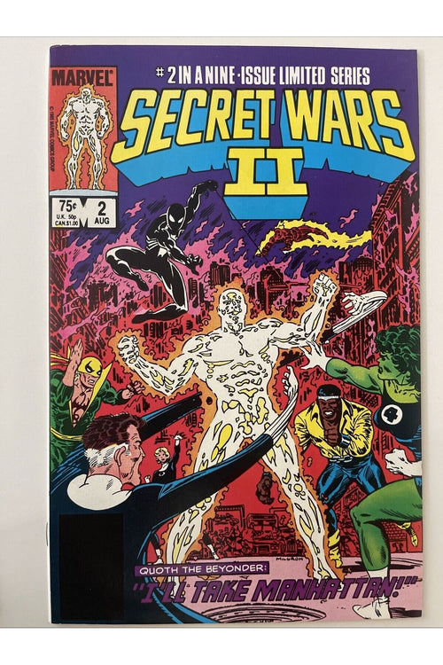 SECRET WARS II #1 & #2 (MARVEL 1985) 1ST. CAMEO APPEARANCE THE BEYONDER HTF