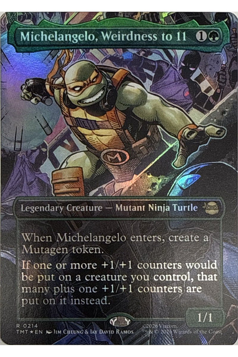 Michelangelo, Weirdness to 11 (#214) (borderless)