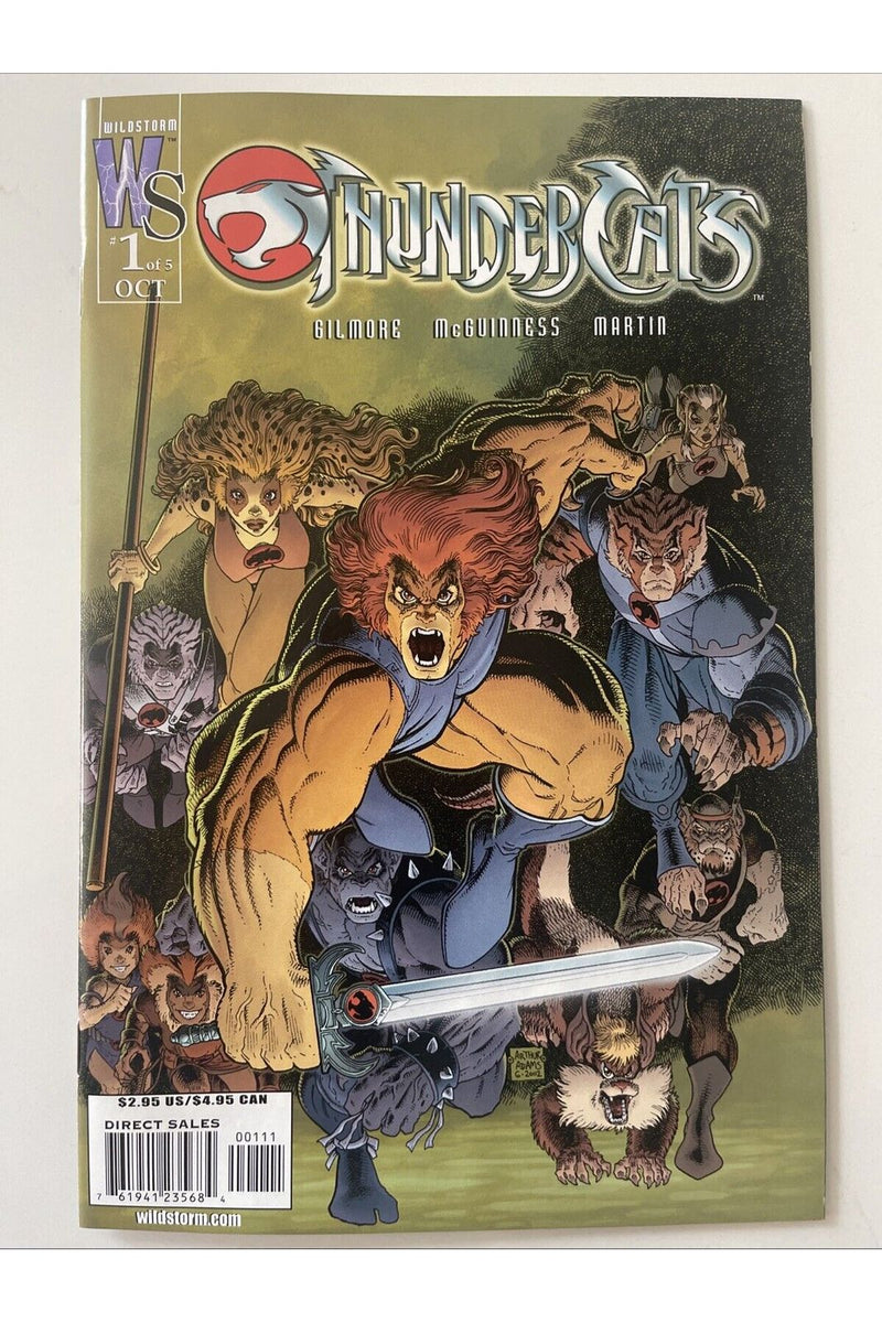 Thundercats #1 Wildstorm comics 2002 Signed Arthur Adams Cover HTF